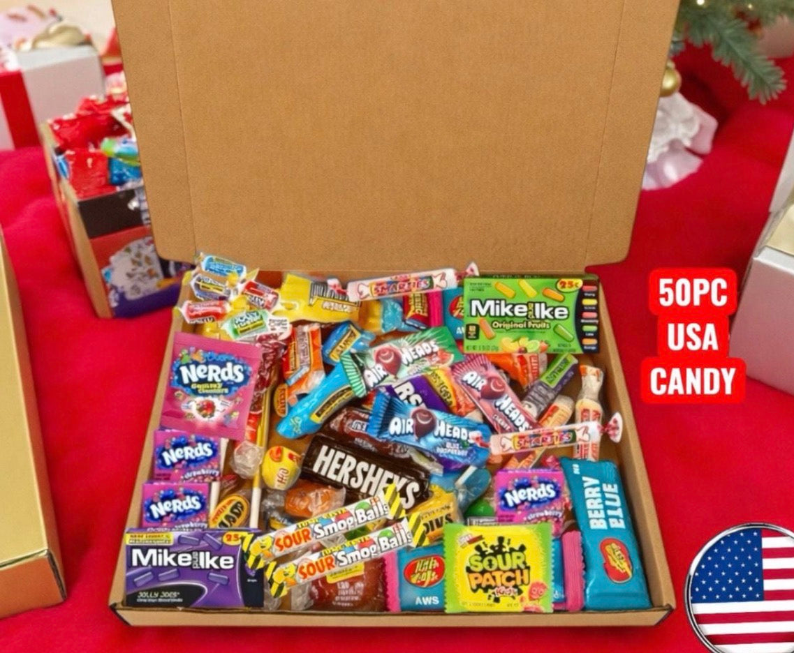 50 American sweets candy gift box usa mixed box