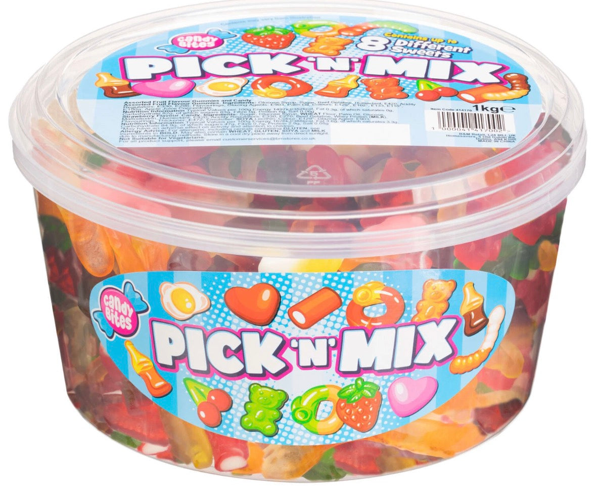 Candy Bites Pick 'N' Mix Selection Tub Selection Of Yummy Sweets