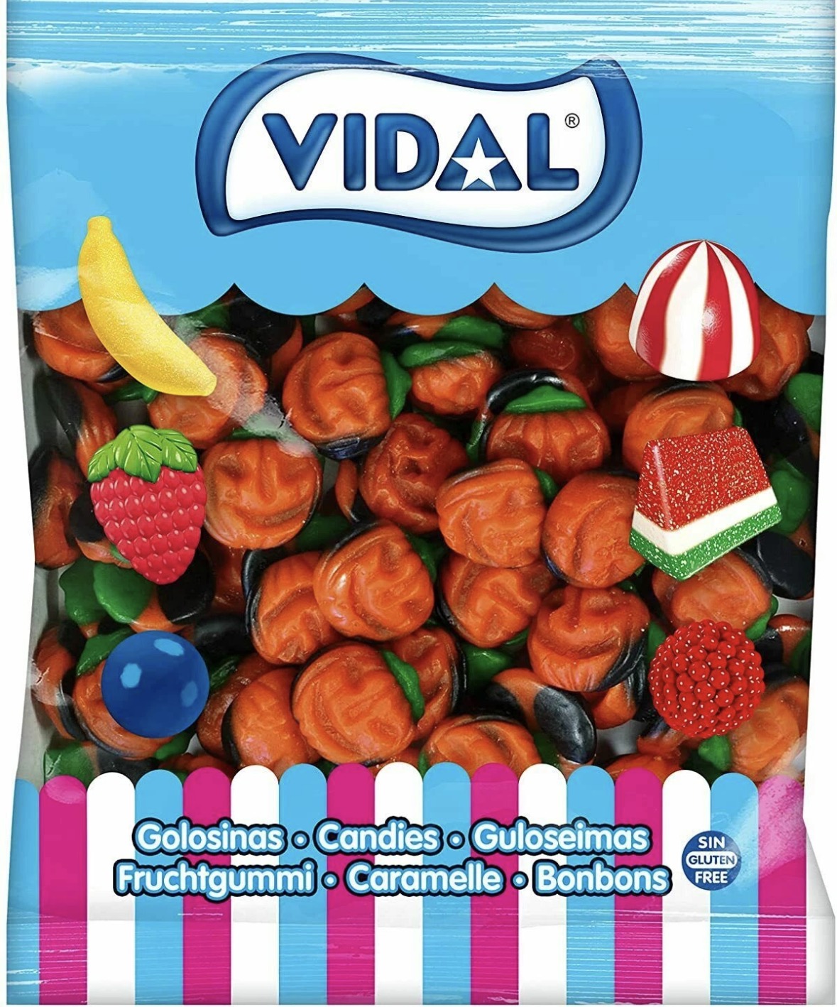 Jelly Pumpkins - 1kg Fruit Flavoured Gummy Sweets - Gluten Free
