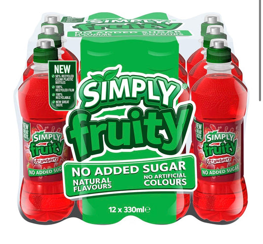 Simply fruity Strawberry 12pk