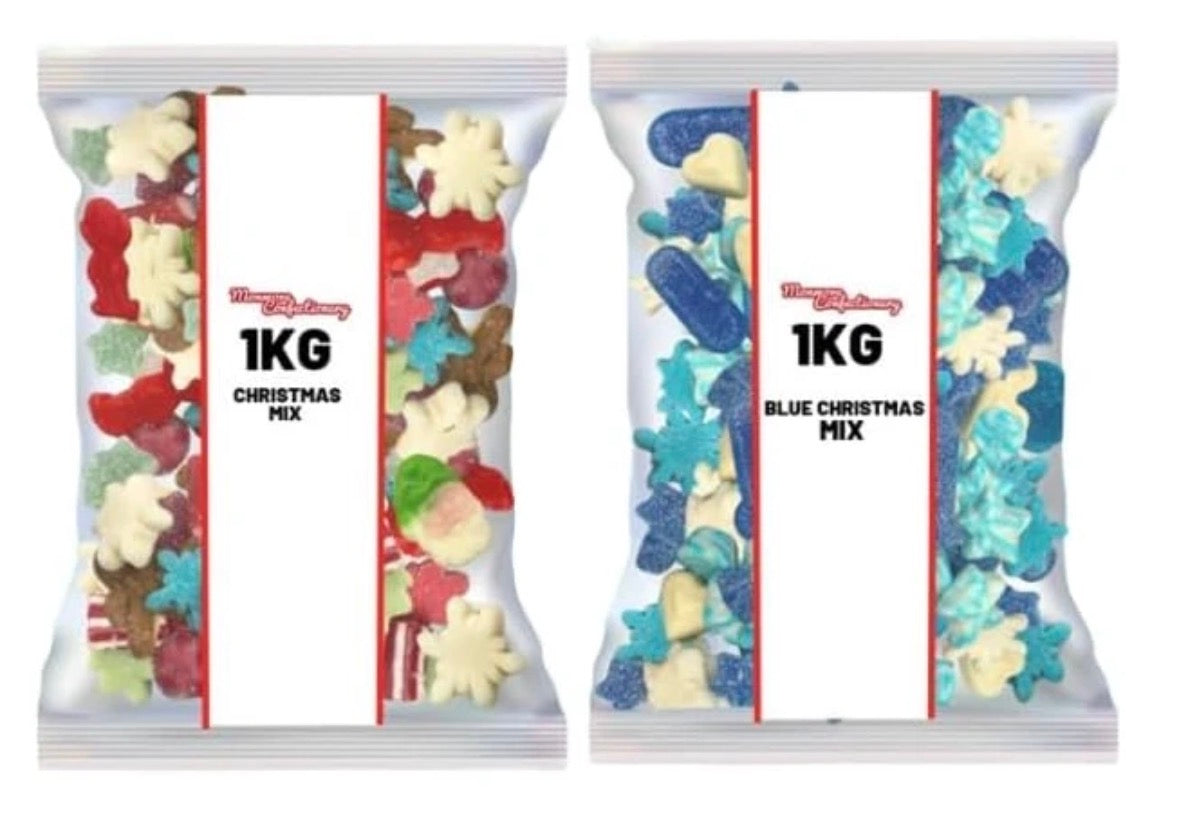 2Kg Christmas Mix Bundle | Traditional & Festive Blue Assortment