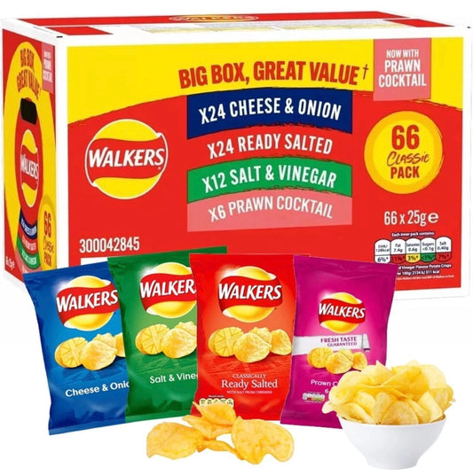 Walkers Crisps Variety Box Pack of 66x
