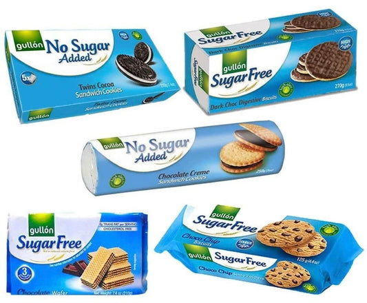 Gullon Sugar Free & No Added Sugar Biscuits - Chocolate Selecion