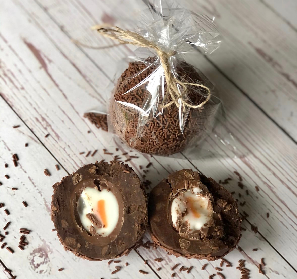 Homemade Chocolate Brownie Scotch Egg