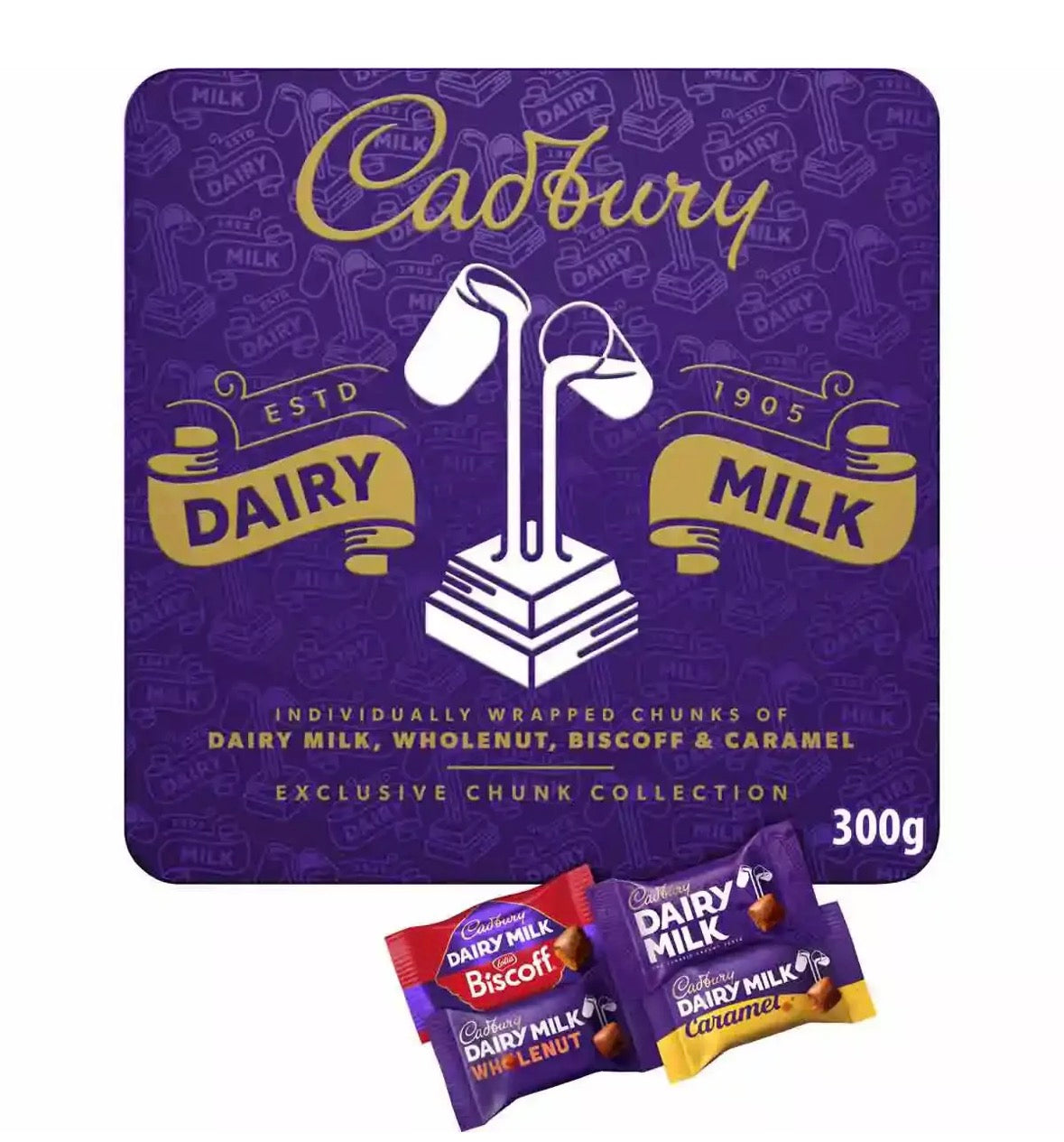 MILK CHUNK COLLECTION GIFT TIN 300G
