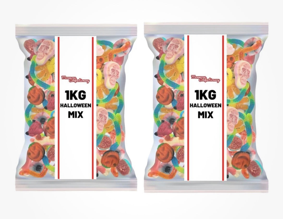 2 1kg Monster Mix Kit | Bulk Assortment of Chewy & Fizzy Spooky Sweets