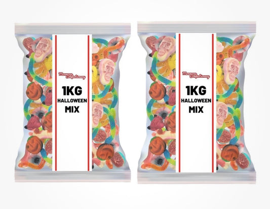 2 1kg Monster Mix Kit | Bulk Assortment of Chewy & Fizzy Spooky Sweets