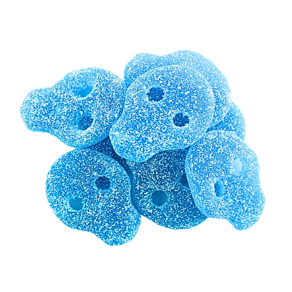 Vegan Fizzy Blue Skulls 2kg