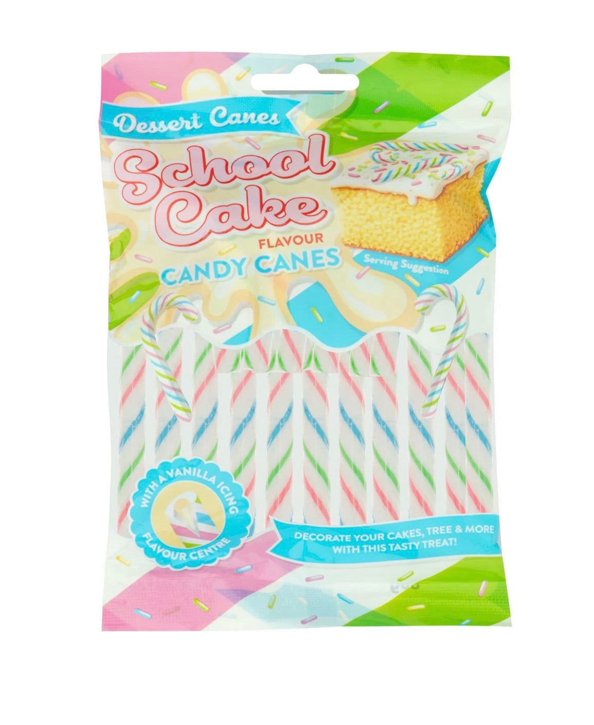School Cake Candy Canes
