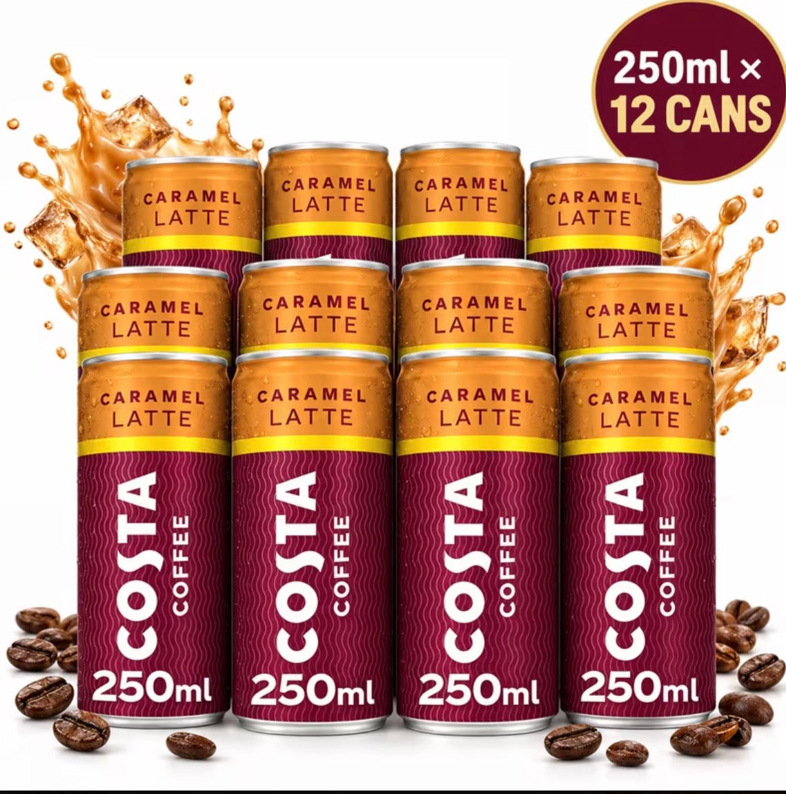 Costa Coffee Caramel Latte Iced Coffee