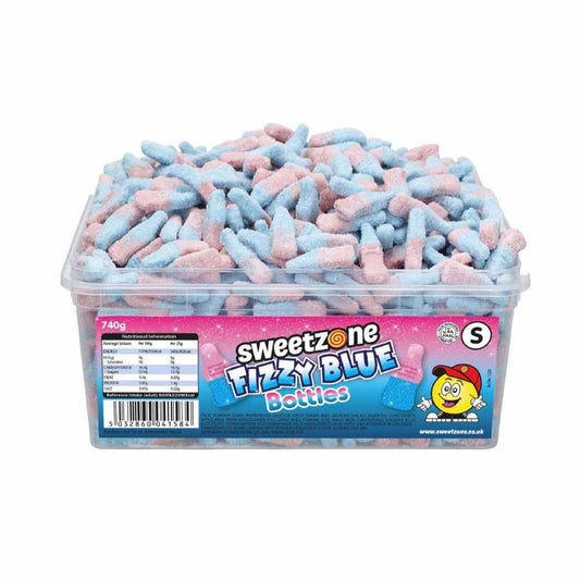 Sweetzone Fizzy Blue Bottles Tub 740g